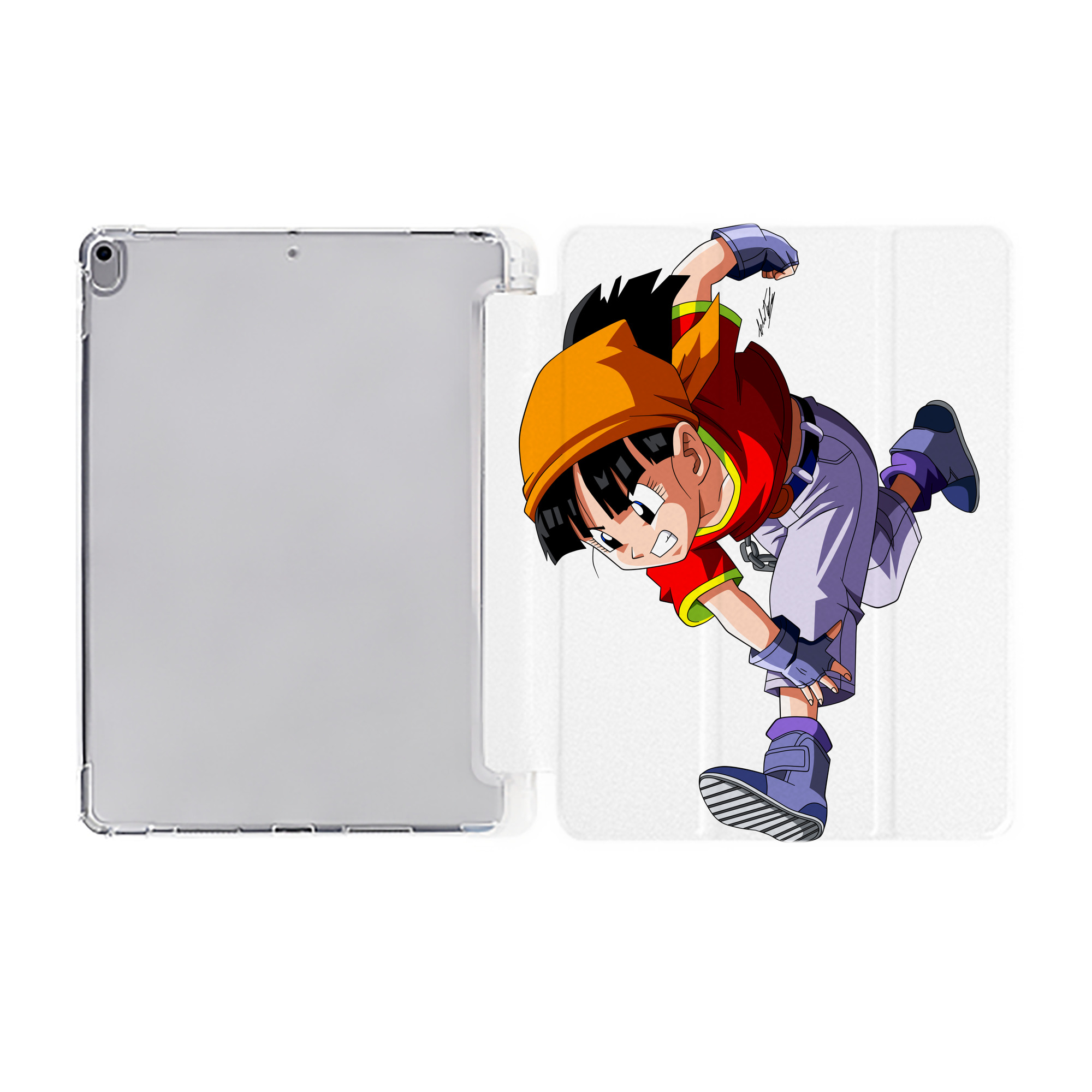 （画像用） ドラゴンボール パン DRAGON BALL Pan IPad ケース ペン収納付き 三つ折りスタンド PUレザー×シリコン 対応機種9.5/10.5/10.9インチ